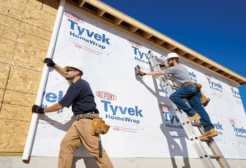 Air vapor barrier construction